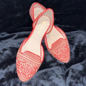 Restricted Coral Slip on Flat | Size 7.5